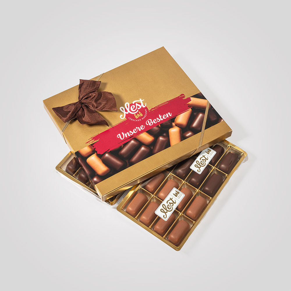 Marzipan Happenschachtel  "Unsere Besten" g.g.A. Marzipan Happenschachtel  "Unsere Besten" g.g.A.