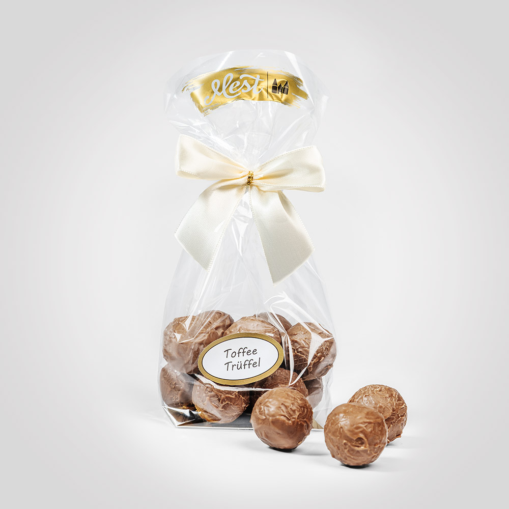 Toffee Trüffel in Vollmilchschokolade -alkoholfrei-