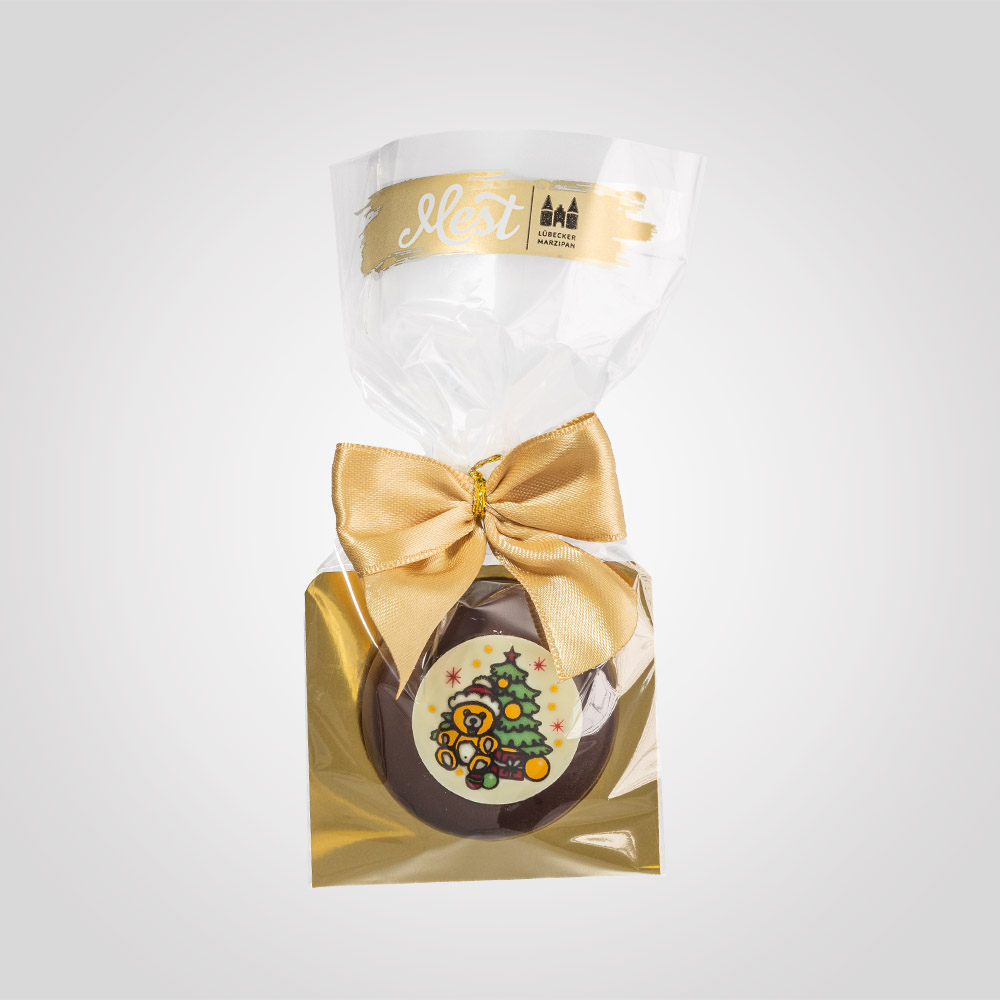 Lübecker Marzipan-Torte "Weihnachten" g.g.A. in Zartbitterschokolade