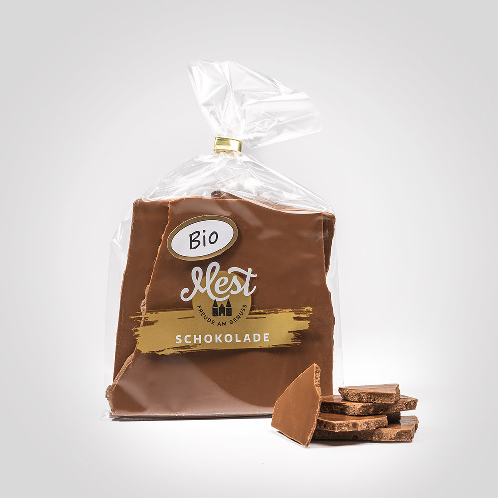 BIO-Vollmilchschokolade mit BIO-Nussnougat dunkel -DE-ÖKO-005