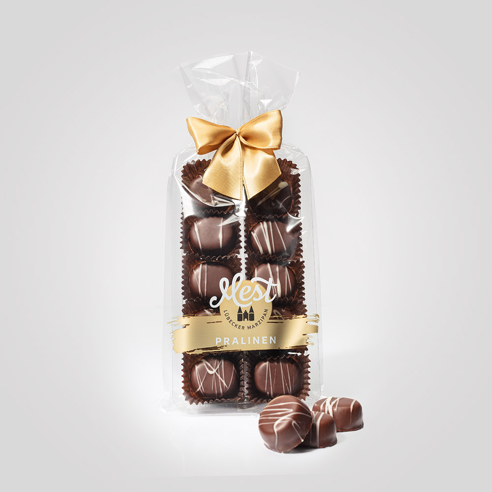 Lübecker Cointreau-Marzipan-Praline g.g.A. in Zartbitterschokolade
