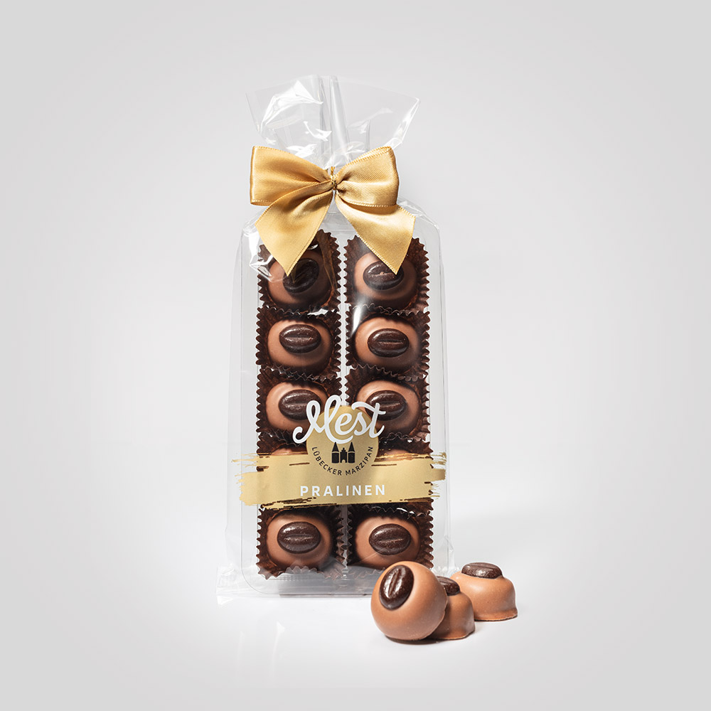 Lübecker Mokka-Marzipan-Praline g.g.A. in Vollmilchschokolade