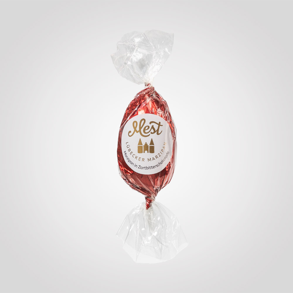 Lübecker Marzipan-Ei g.g.A. in Zartbitterschokolade