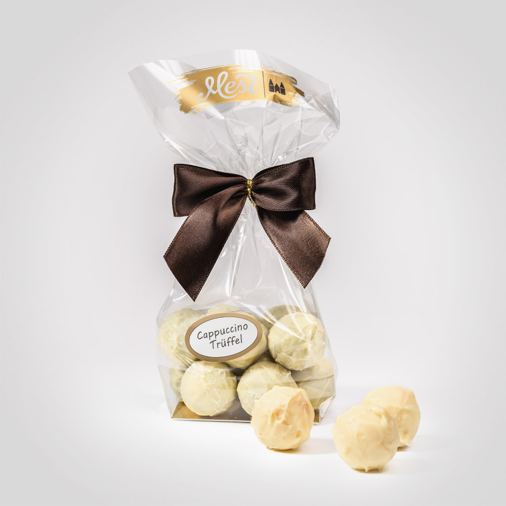 0316 Cappuccino Trüffel in weißer Schokolade