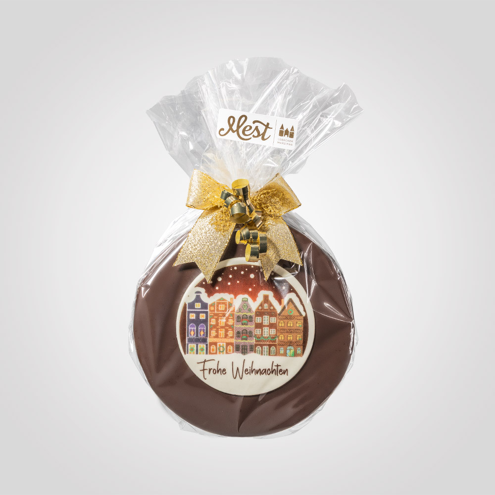 Lübecker Marzipan-Torte "Weihnachten" g.g.A. in Zartbitterschokolade