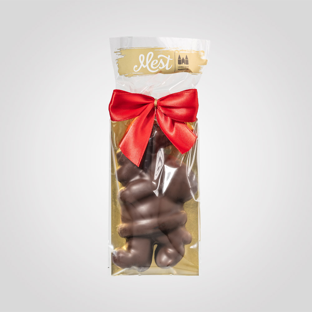 Lübecker Marzipan-Weihnachtsmann g.g.A. in Zartbitterschokolade