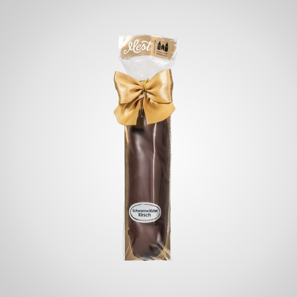 Lübecker Marzipan-Brot g.g.A. in Zartbitterschokolade "Schwarzwälder Kirsch"