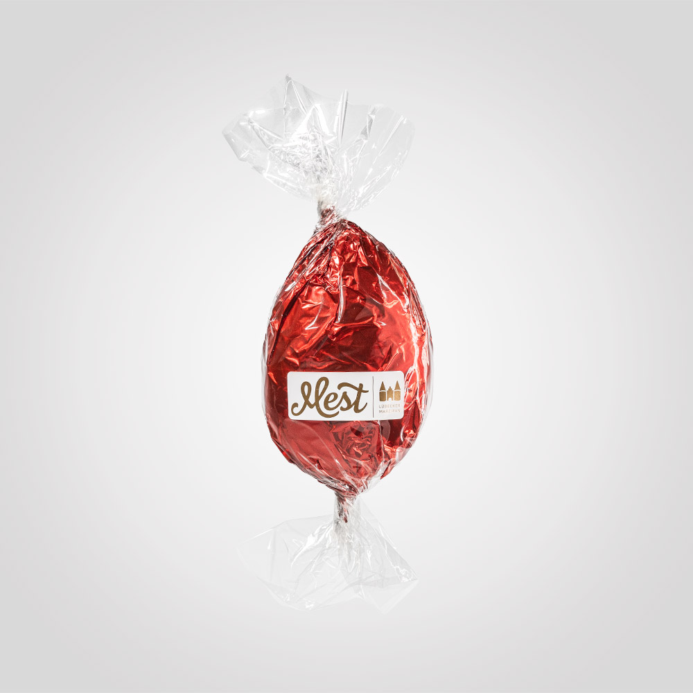 Lübecker Marzipan-Ei g.g.A. in Zartbitterschokolade