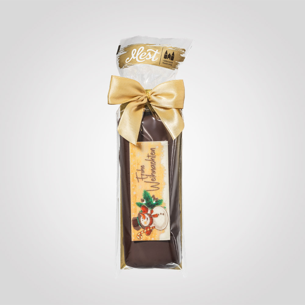 Lübecker Marzipan-Brot "Weihnachten" g.g.A. in Zartbitterschokolade