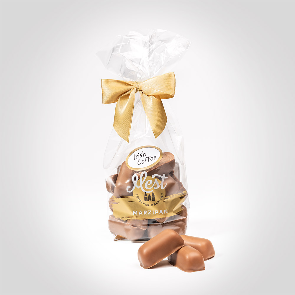 Lübecker Marzipan-Happen g.g.A. in Vollmilchschokolade "Irish Coffee"