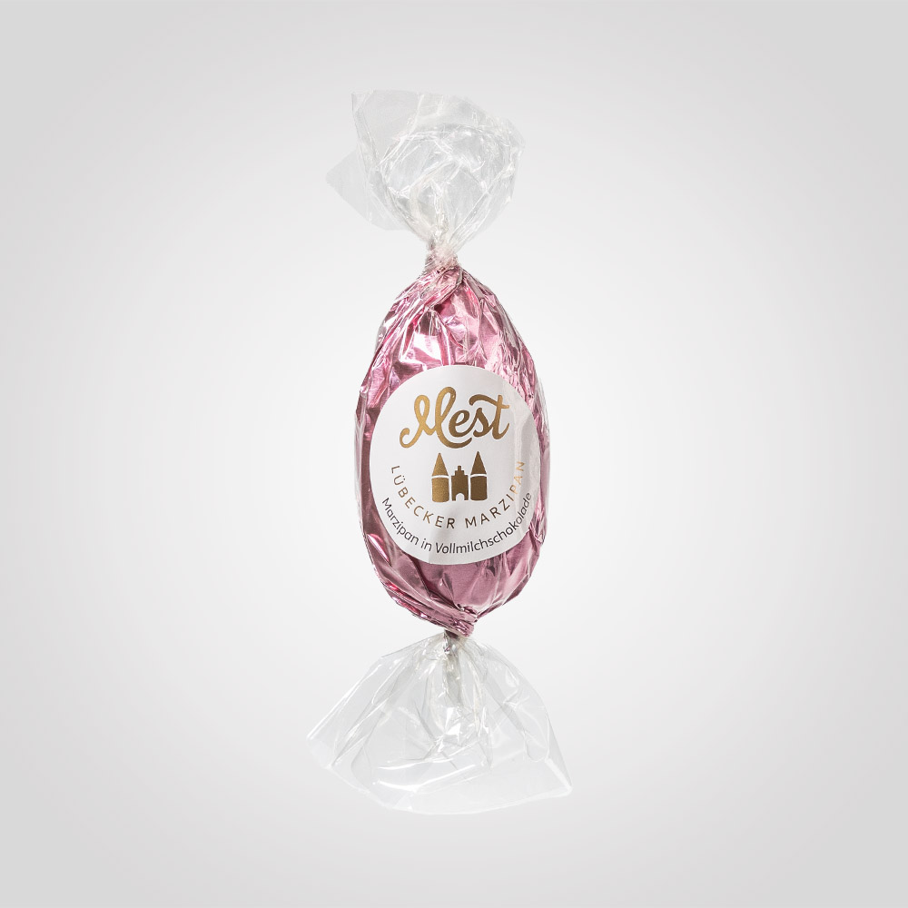 Lübecker Marzipan-Ei g.g.A. in Vollmilchschokolade